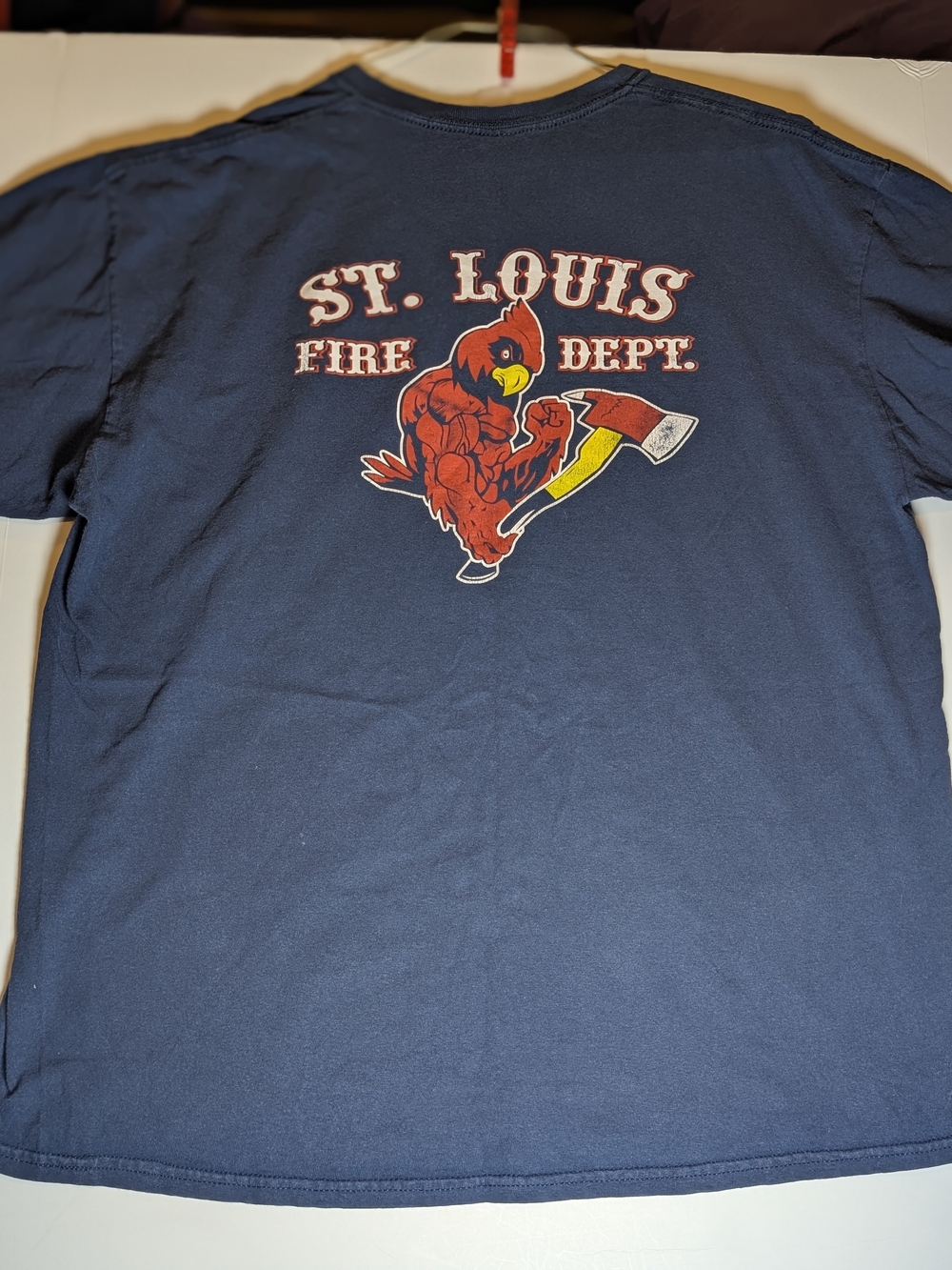 Rare Vintage St Louis Fire Dept x Cardinals Shirt Size XL